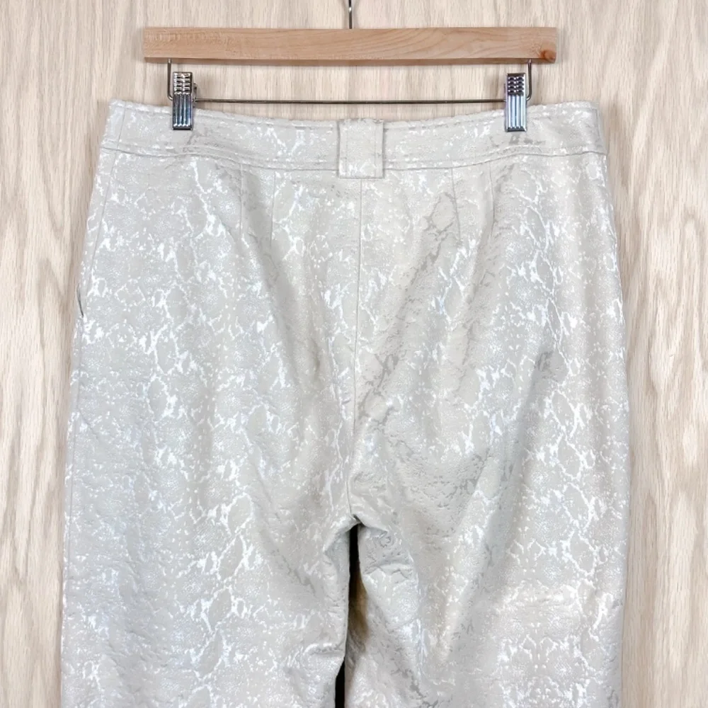 St. John Straight Crop Pants Jacquard Gold - Picture 8 of 10